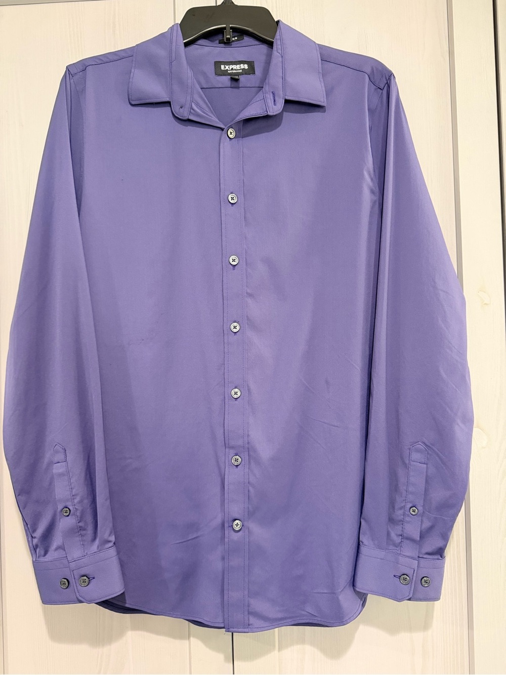 Express Men's Purple Dress Shirt size M
